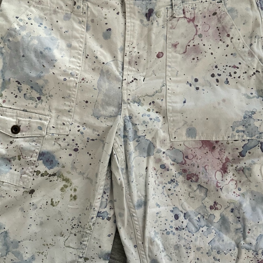 Anthropologie Painted White Straight Leg Jeans - Picture 3 of 4
